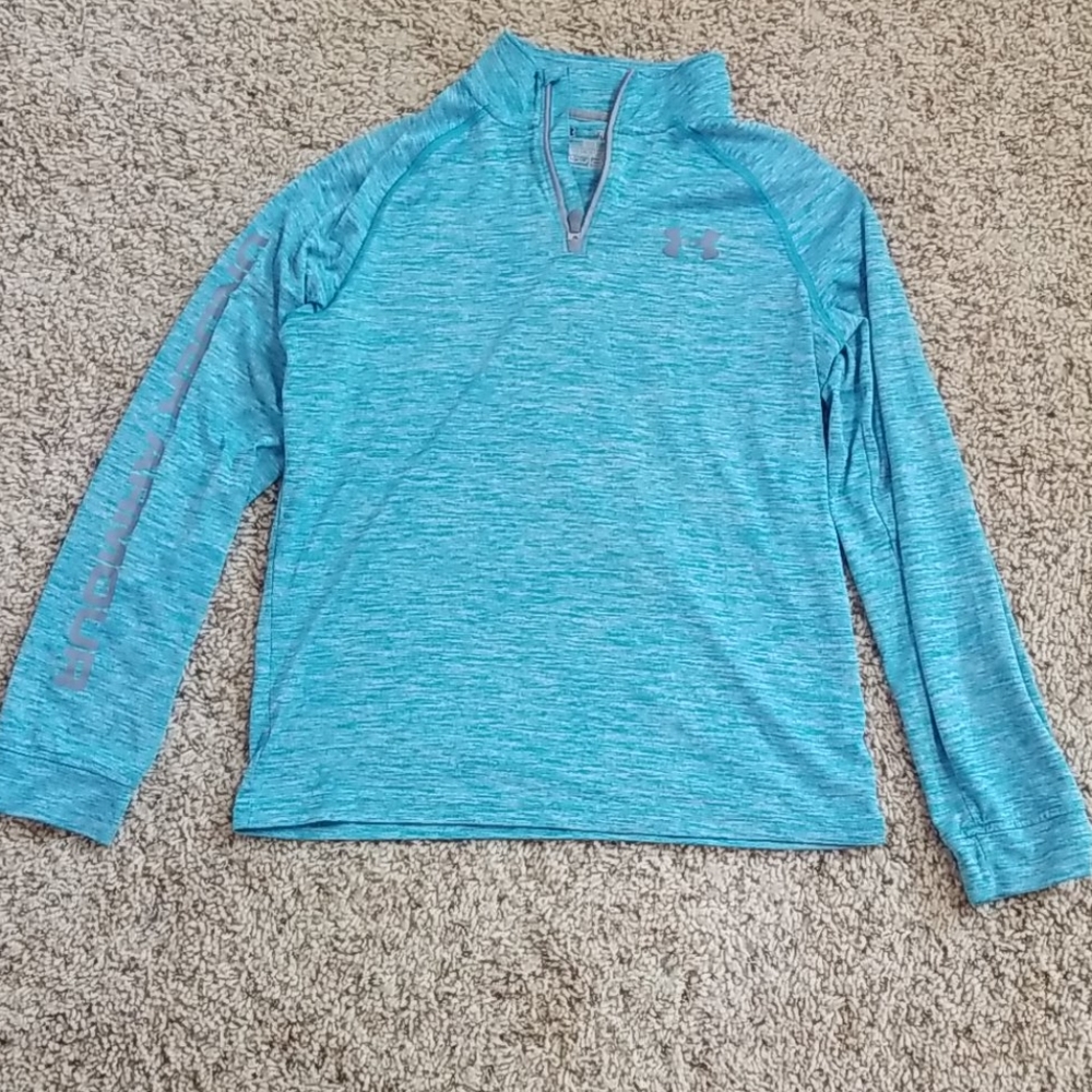 Youth large under armour 1/4 zip pull over